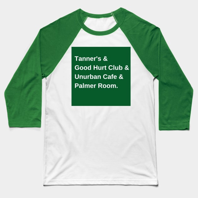 Green, Every Monday Baseball T-Shirt by ratpackslim